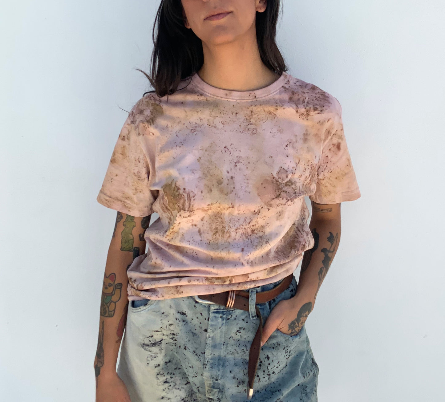 SPECIAL EDITION: Migrant Relief T-shirts Dyed with Compost Flowers + Rust