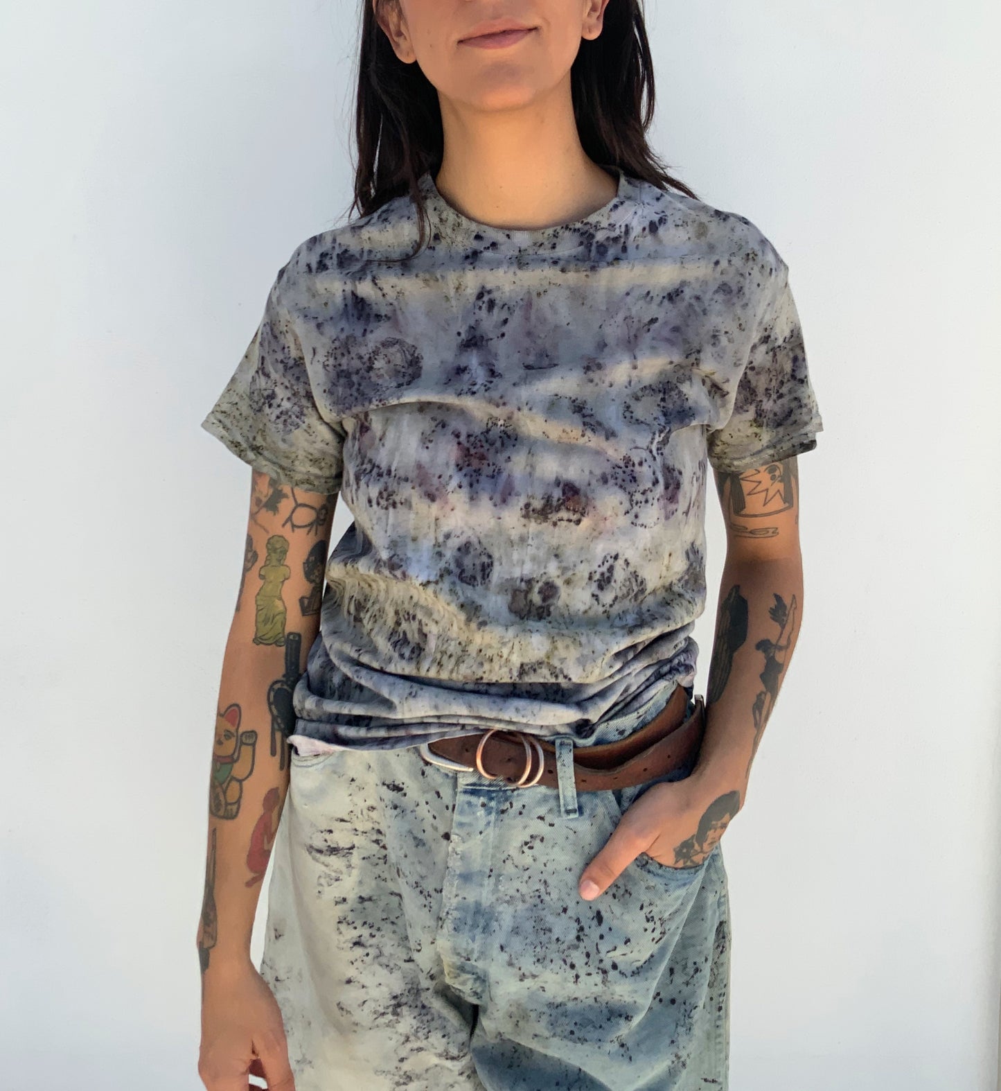 SPECIAL EDITION: Migrant Relief T-shirts Dyed with Compost Flowers + Rust